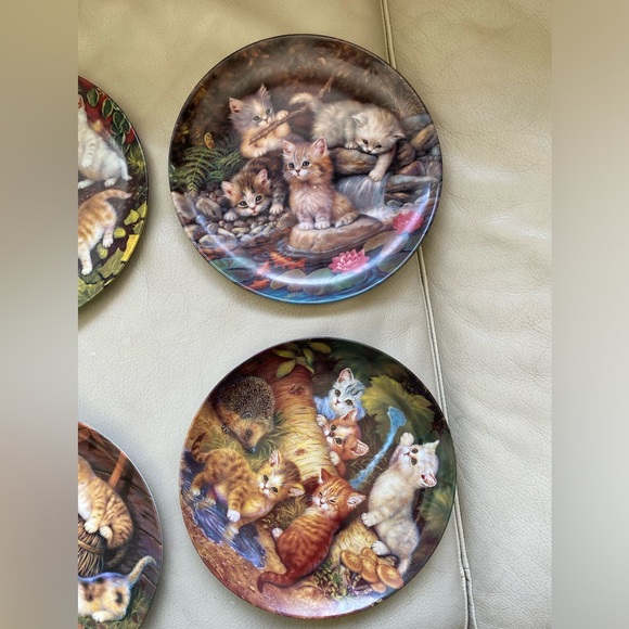 Khala Collectable German Kittens Plates Lot of 8 - Picture 6 of 11